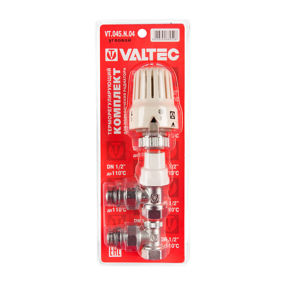 Valtec 1/2" Комплект терморегулирующего оборудования для радиатора угловой