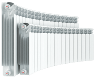 Rifar Base Flex 500- 12 секции Биметаллический радиусный радиатор