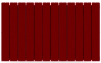 Rifar Supremo 500 - 12 секции Бордо биметаллический секционный радиатор