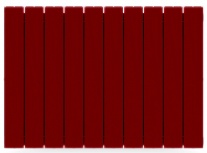 Rifar Supremo 500 - 10 секции Бордо биметаллический секционный радиатор