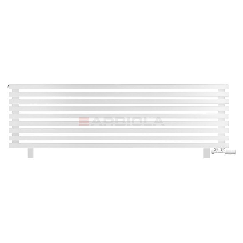 Arbiola Gorizont Ritmo VZ 1750-40-09 секций белый горизонтальный радиатор c нижним подключением (на ножках)