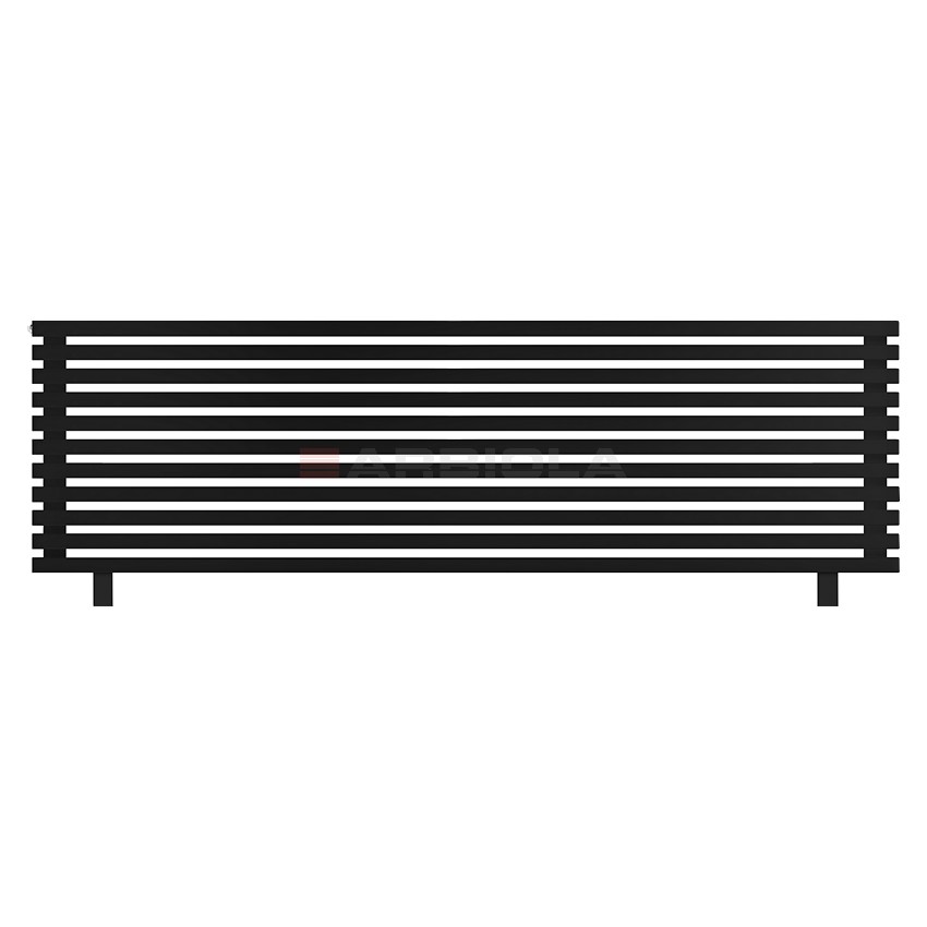 Arbiola Gorizont Ritmo HZ 2200-40-11 секций чёрный горизонтальный радиатор c боковым подключением (на ножках) Arbiola Gorizont Ritmo HZ 2200-40-11 секций чёрный горизонтальный радиатор c боковым подключением (на ножках)