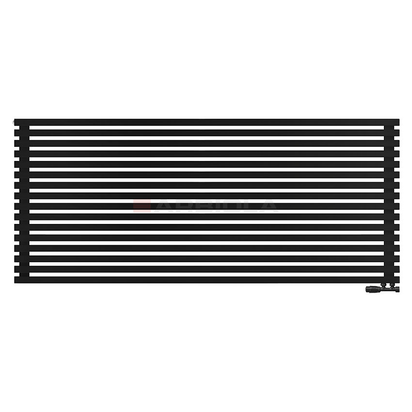 Arbiola Ritmo Gorizont V 2200-40-16 секций чёрный горизонтальный радиатор c нижним подключением Arbiola Ritmo Gorizont V 2200-40-16 секций чёрный горизонтальный радиатор c нижним подключением
