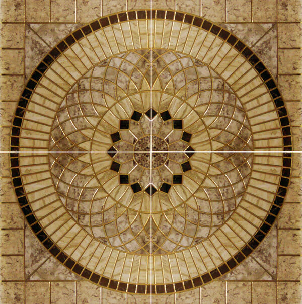 Infinity Ceramic Tiles Rimini Roseton Beige 120x120 декоративный элемент Infinity Ceramic Tiles Rimini Roseton Beige 120x120 декоративный элемент