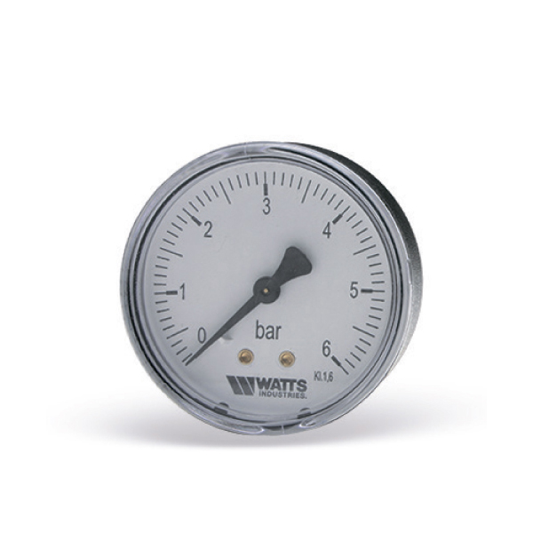 Watts Манометр F+R100 50/6, аксиальный