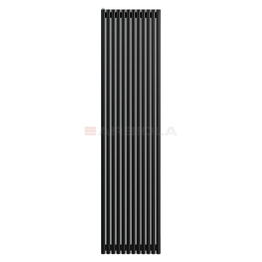 Arbiola Iris 42 H 2500-42-12 секции черный вертикальный радиатор c боковым подключением Arbiola Iris 42 H 2500-42-12 секции черный вертикальный радиатор c боковым подключением