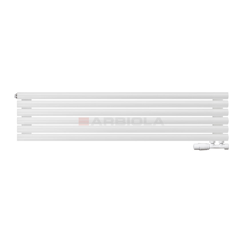 Arbiola Gorizont Iris V 1250-42-06 секции белый горизонтальный радиатор c нижним подключением Arbiola Gorizont Iris V 1250-42-06 секции белый горизонтальный радиатор c нижним подключением