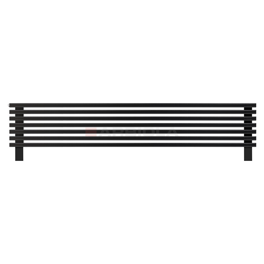 Arbiola Gorizont Compact HZ 1750-63-07 секции черный горизонтальный радиатор c боковым подключением с ножками