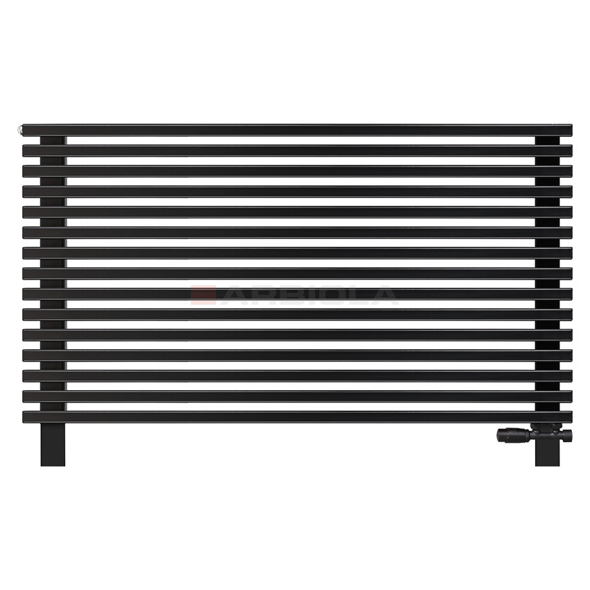 Arbiola Gorizont Compact VZ 1200-63-15 секции черный горизонтальный радиатор c нижним подключением с ножками