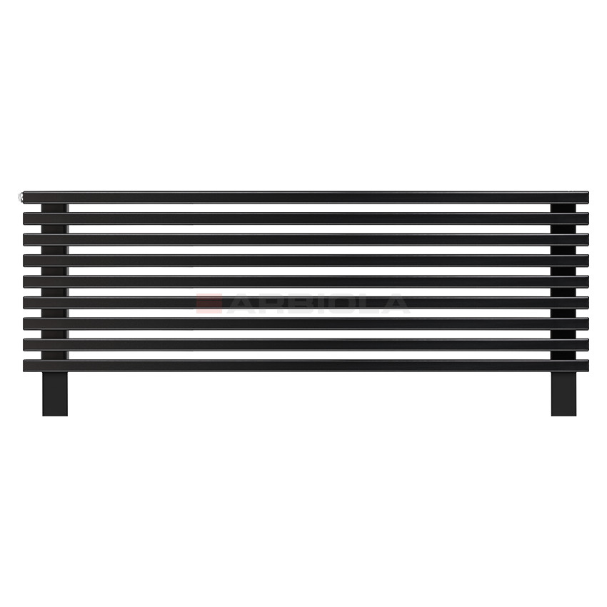 Arbiola Gorizont Compact HZ 1500-63-09 секции черный горизонтальный радиатор c боковым подключением с ножками Arbiola Gorizont Compact HZ 1500-63-09 секции черный горизонтальный радиатор c боковым подключением с ножками