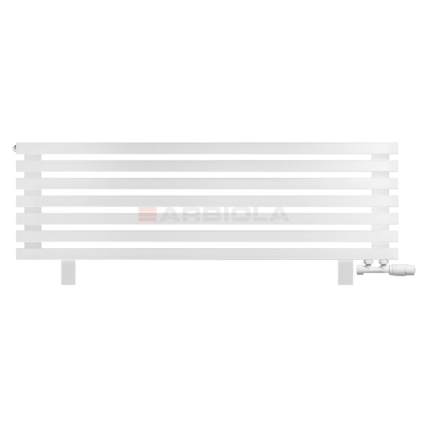 Arbiola Gorizont Ritmo VZ 1250-40-07 секций белый горизонтальный радиатор c нижним подключением (на ножках)