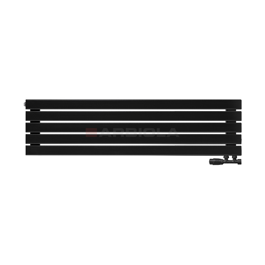 Arbiola Gorizont Liner V 1250-36-05 секции черный горизонтальный радиатор c нижним подключением Arbiola Gorizont Liner V 1250-36-05 секции черный горизонтальный радиатор c нижним подключением