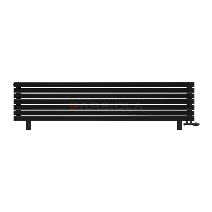 Arbiola Gorizont Liner VZ 2000-36-07 секции черный горизонтальный радиатор c нижним подключением с ножками Arbiola Gorizont Liner VZ 2000-36-07 секции черный горизонтальный радиатор c нижним подключением с ножками