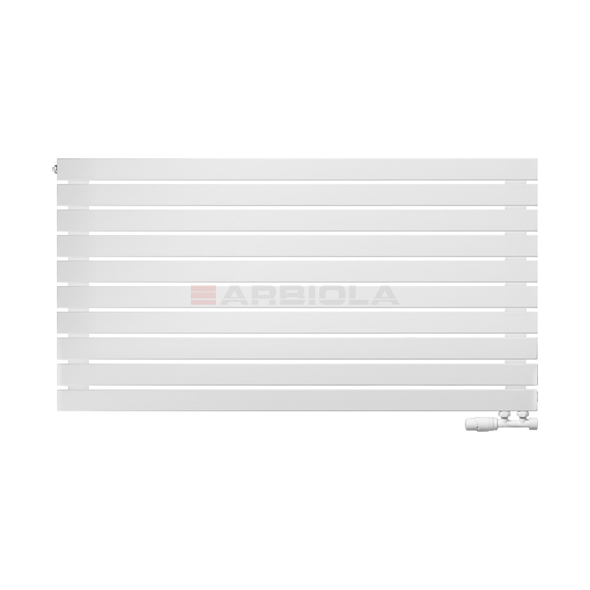 Arbiola Gorizont Liner V 1250-36-10 секции белый горизонтальный радиатор c нижним подключением Arbiola Gorizont Liner V 1250-36-10 секции белый горизонтальный радиатор c нижним подключением