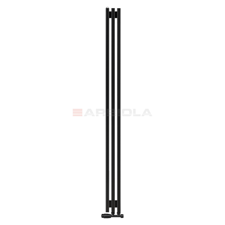 Arbiola Compact V 1800-63-03 секции черный вертикальный радиатор c нижним подключением Arbiola Compact V 1800-63-03 секции черный вертикальный радиатор c нижним подключением