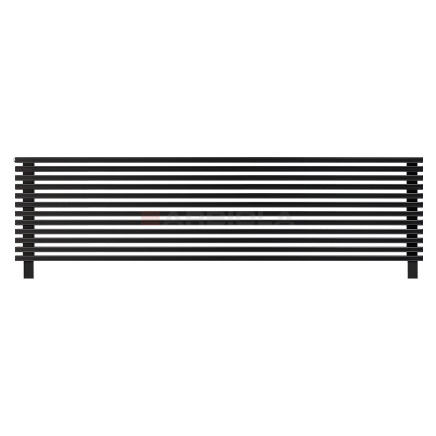 Arbiola Gorizont Compact HZ 2200-63-12 секции черный горизонтальный радиатор c боковым подключением с ножками Arbiola Gorizont Compact HZ 2200-63-12 секции черный горизонтальный радиатор c боковым подключением с ножками