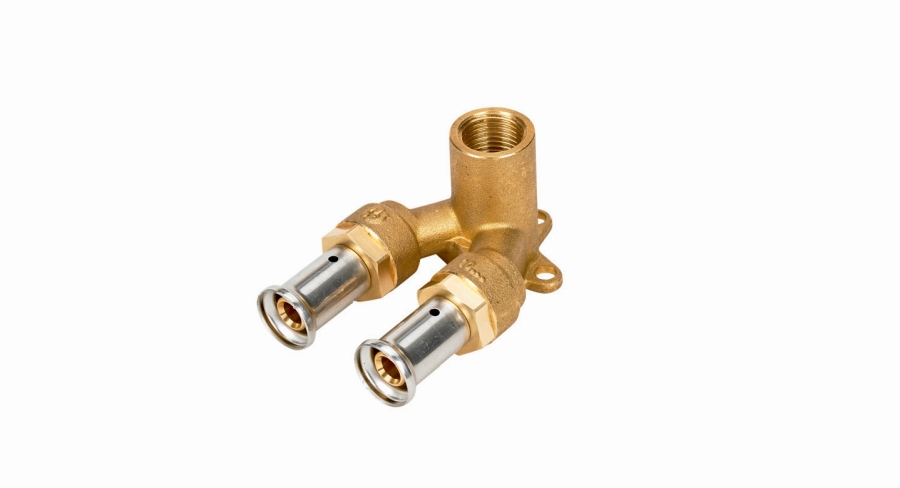 Henco Водорозетка проходная укороченная ВР 20x1/2"x20 латунь пресс (40 мм) Henco Водорозетка проходная укороченная ВР 20x1/2"x20 латунь пресс (40 мм)