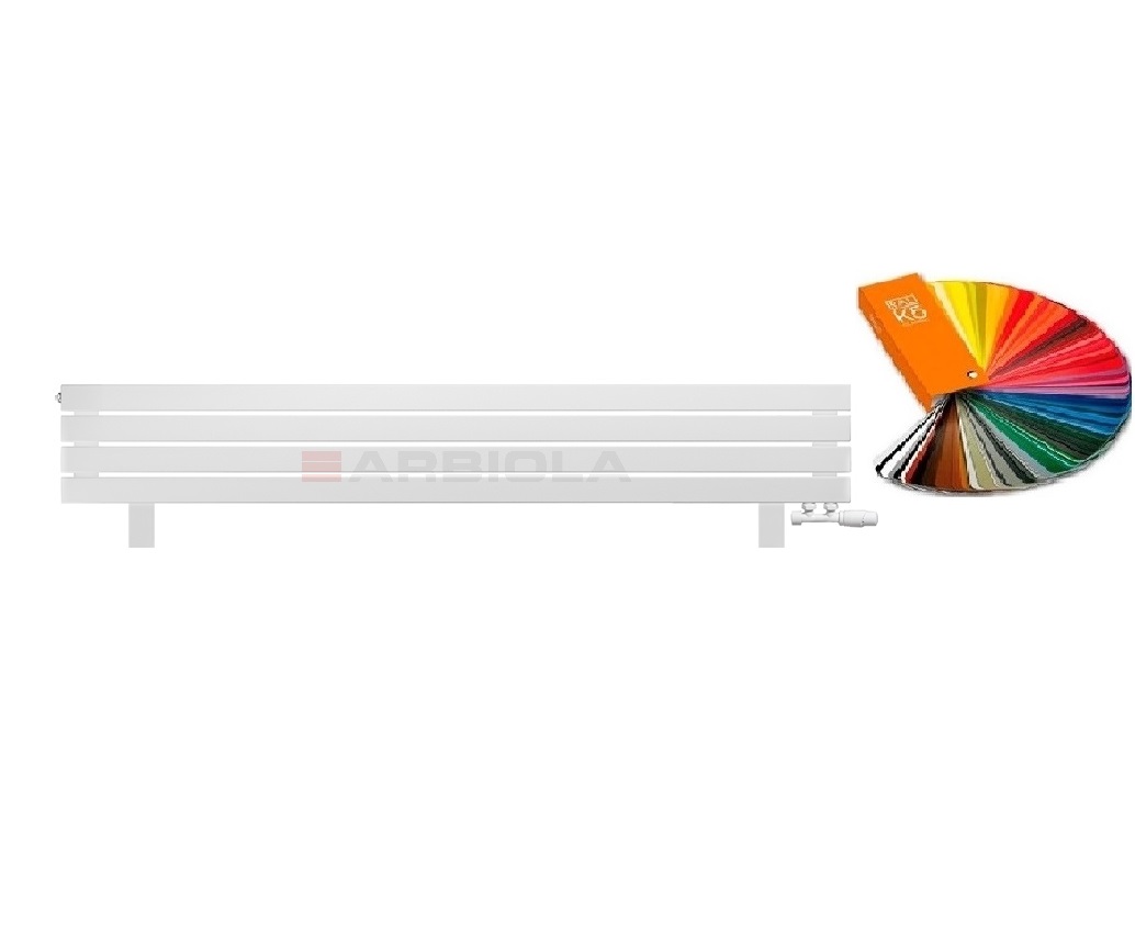 Arbiola Gorizont Liner VZ 1800-63-04 секции цветной горизонтальный радиатор c нижним подключением с ножками