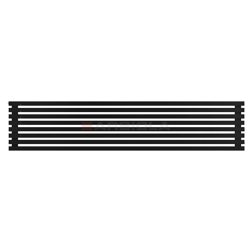 Arbiola Gorizont Ritmo H 2200-40-08 секций чёрный горизонтальный радиатор c боковым подключением