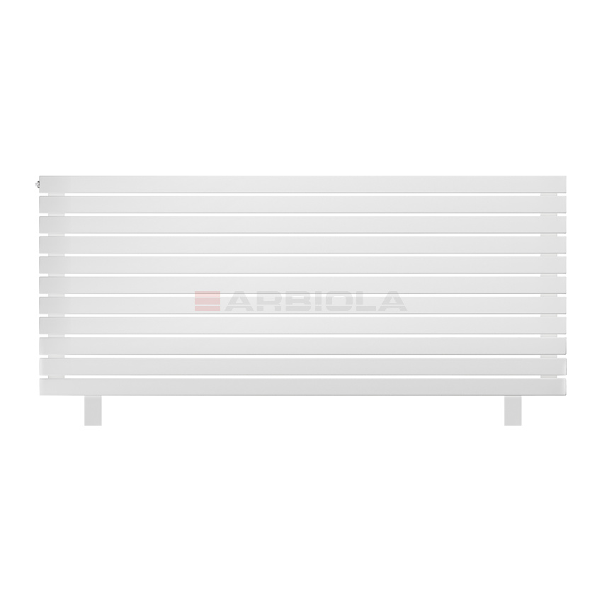Arbiola Gorizont Liner HZ 1800-36-11 секции белый горизонтальный радиатор c боковым подключением с ножками
