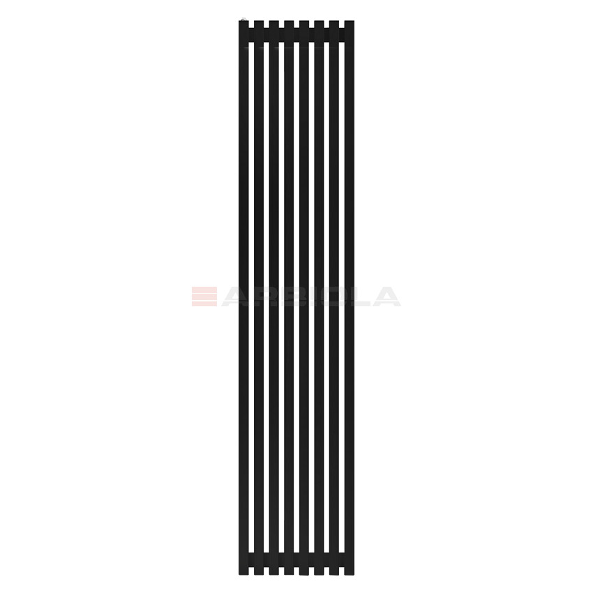 Arbiola Ritmo H 2000-40-08 секции черный вертикальный радиатор c боковым подключением Arbiola Ritmo H 2000-40-08 секции черный вертикальный радиатор c боковым подключением