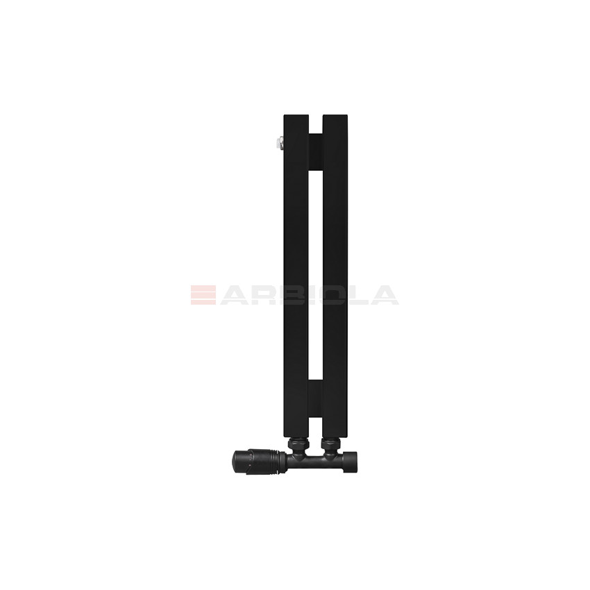 Arbiola Ritmo V 500-40-02 секции черный вертикальный радиатор c нижним подключением Arbiola Ritmo V 500-40-02 секции черный вертикальный радиатор c нижним подключением