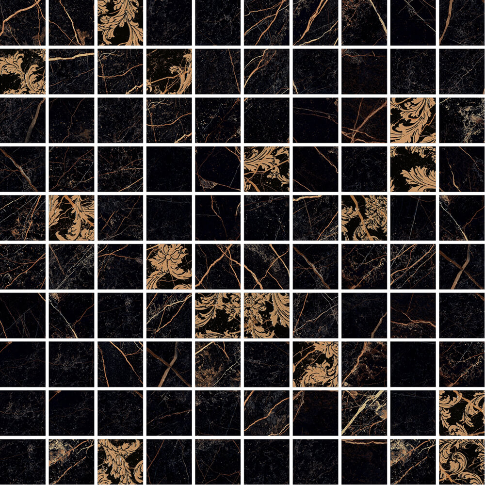 Versace Marble Mos.T100 Dec.Nero 29,1x29,1 см Настенная плитка Versace Marble Mos.T100 Dec.Nero 29,1x29,1 см Настенная плитка