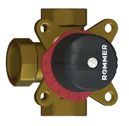 Rommer Клапан смесительный 3-х ходовой 3/4" DN20 KVs 6,3 Rommer Клапан смесительный 3-х ходовой 3/4" DN20 KVs 6,3