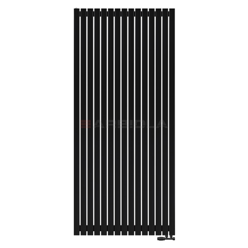 Arbiola Mono V 2200-60-15 секции черный вертикальный радиатор c нижним подключением Arbiola Mono V 2200-60-15 секции черный вертикальный радиатор c нижним подключением