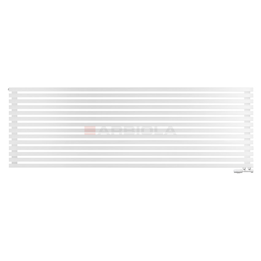 Arbiola Ritmo Gorizont V 2500-40-14 секций белый горизонтальный радиатор c нижним подключением Arbiola Ritmo Gorizont V 2500-40-14 секций белый горизонтальный радиатор c нижним подключением