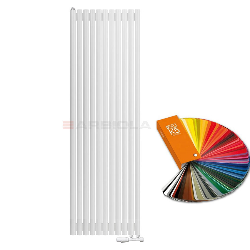 Arbiola Iris 42 V 1750-42-11 секции цветной вертикальный радиатор c нижним подключением Arbiola Iris 42 V 1750-42-11 секции цветной вертикальный радиатор c нижним подключением
