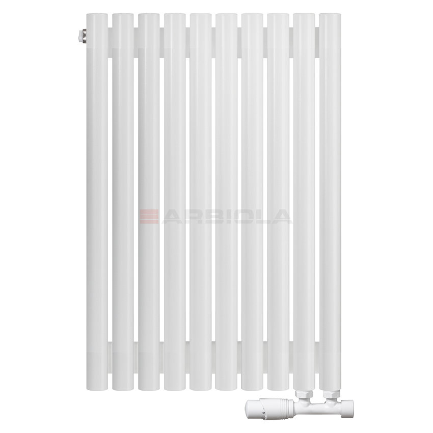 Arbiola Iris 42 V 750-42-10 секции белый вертикальный радиатор c нижним подключением Arbiola Iris 42 V 750-42-10 секции белый вертикальный радиатор c нижним подключением