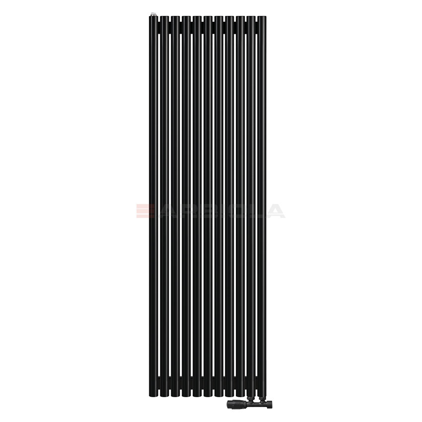 Arbiola Iris 42 V 1750-42-11 секции черный вертикальный радиатор c нижним подключением Arbiola Iris 42 V 1750-42-11 секции черный вертикальный радиатор c нижним подключением