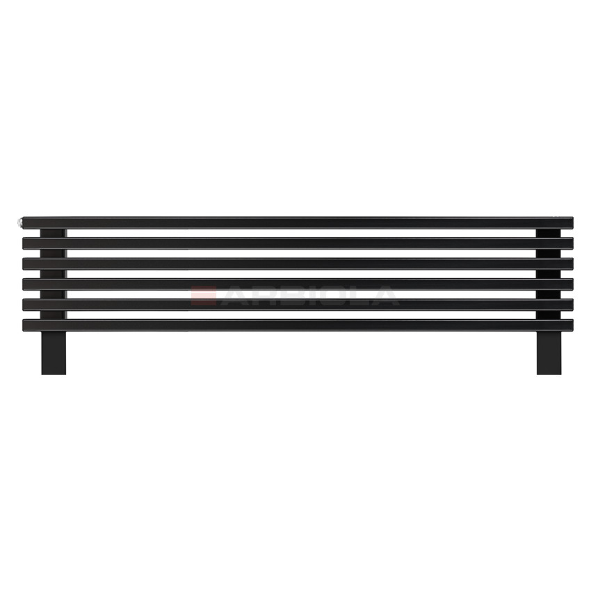 Arbiola Gorizont Compact HZ 1250-63-06 секции черный горизонтальный радиатор c боковым подключением с ножками