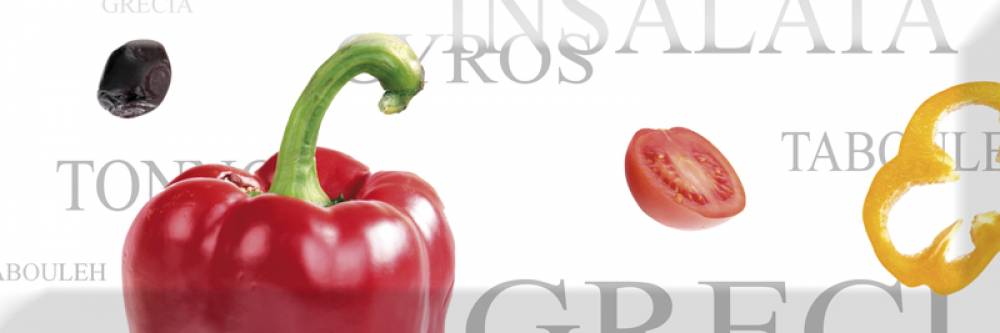 Absolut Keramika Decor Salad 01 10x30 см Декор Absolut Keramika Decor Salad 01 10x30 см Декор