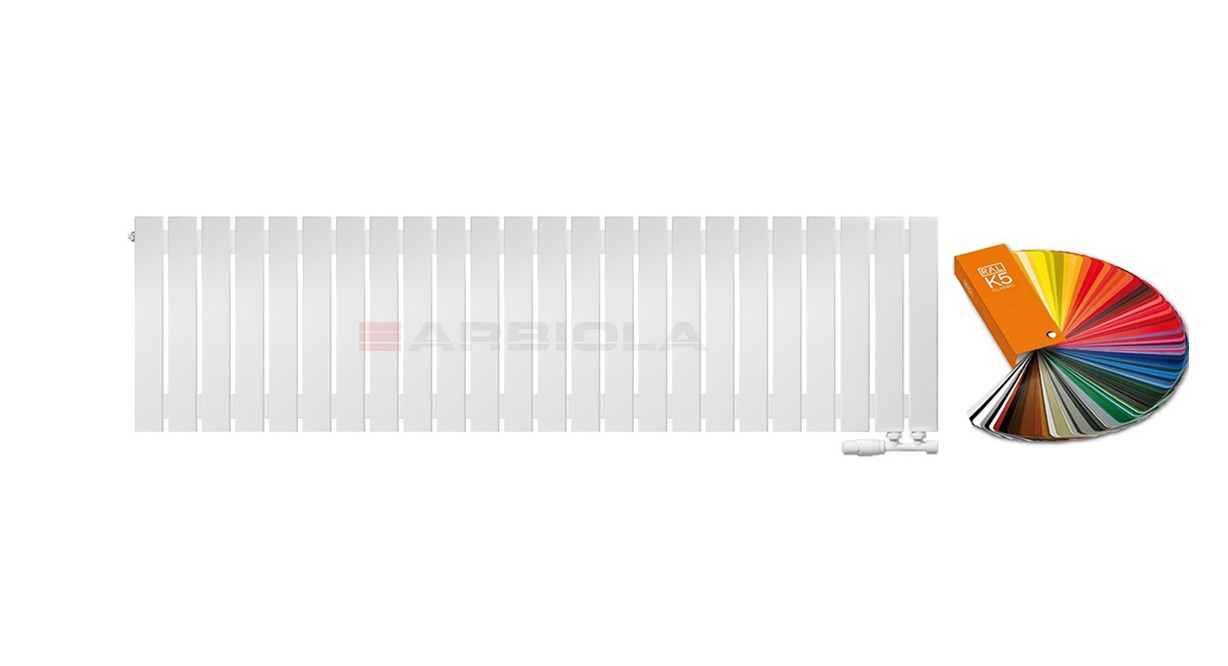 Arbiola Liner V 500-36-24 секции цветной вертикальный радиатор c нижним подключением Arbiola Liner V 500-36-24 секции цветной вертикальный радиатор c нижним подключением