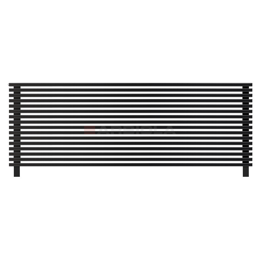 Arbiola Gorizont Compact HZ 2500-63-16 секции черный горизонтальный радиатор c боковым подключением с ножками