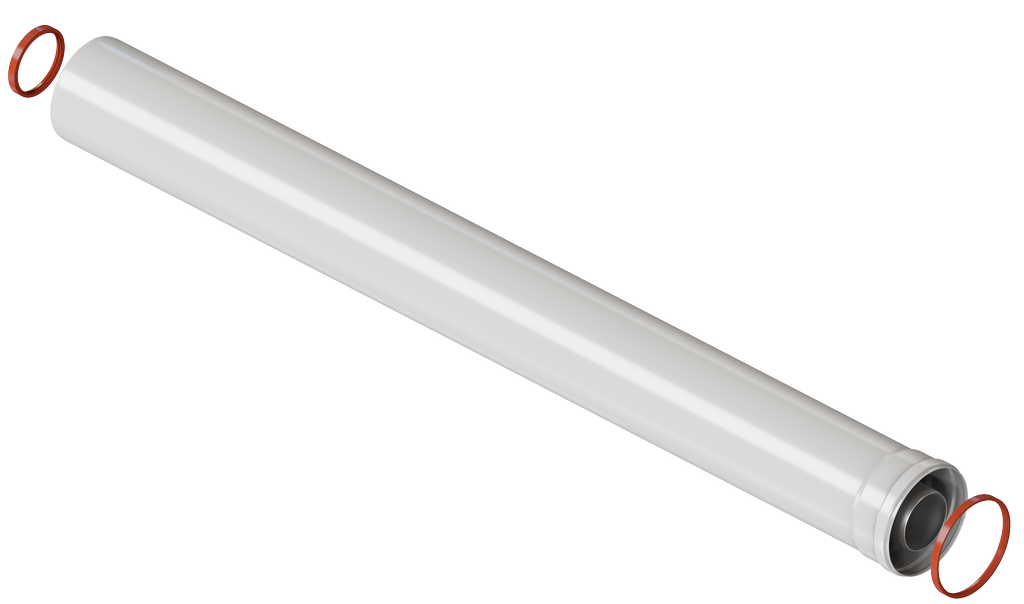 Kiturami Дымоход коаксиальный 60/100, удлинение L=1000 мм