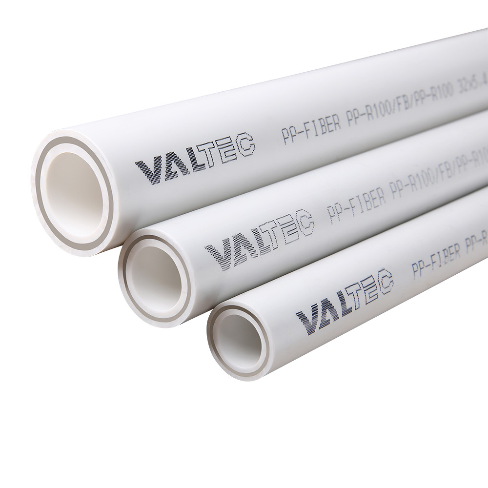 Valtec PP-FIBER PN25 50х8,3 (1 м) Труба полипропилен армированная стекловолокном Valtec PP-FIBER PN25 50х8,3 (1 м) Труба полипропилен армированная стекловолокном