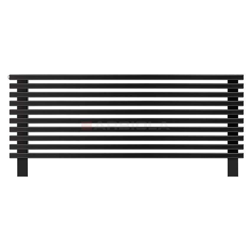 Arbiola Gorizont Compact HZ 1250-63-10 секции черный горизонтальный радиатор c боковым подключением с ножками Arbiola Gorizont Compact HZ 1250-63-10 секции черный горизонтальный радиатор c боковым подключением с ножками