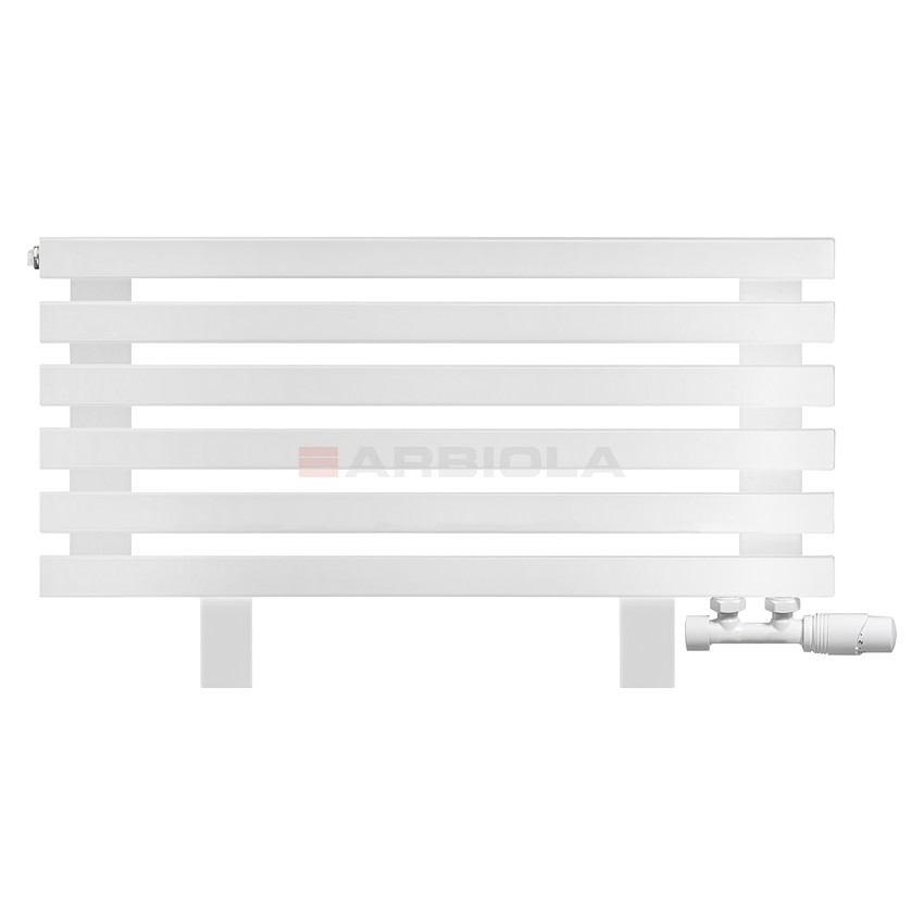 Arbiola Gorizont Ritmo VZ 1000-40-06 секций белый горизонтальный радиатор c нижним подключением (на ножках)