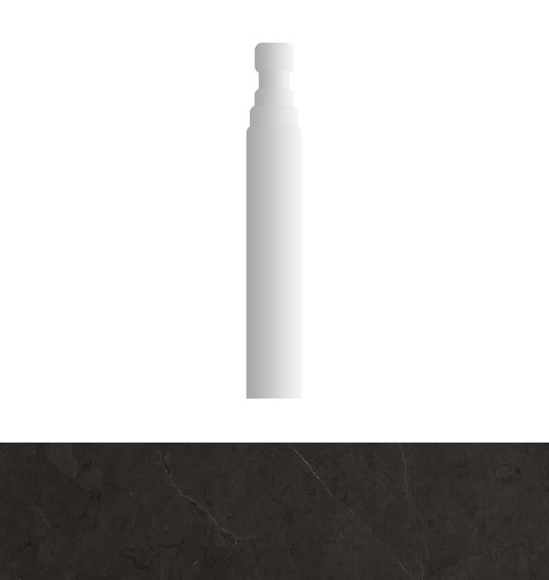Caesar Anima Angolo Zoccolo Graphite 2x15 см Вставка Caesar Anima Angolo Zoccolo Graphite 2x15 см Вставка