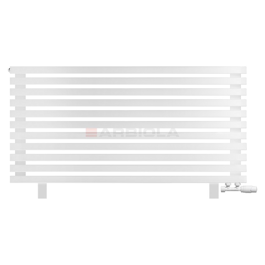 Arbiola Gorizont Ritmo VZ 1200-40-11 секций белый горизонтальный радиатор c нижним подключением (на ножках)