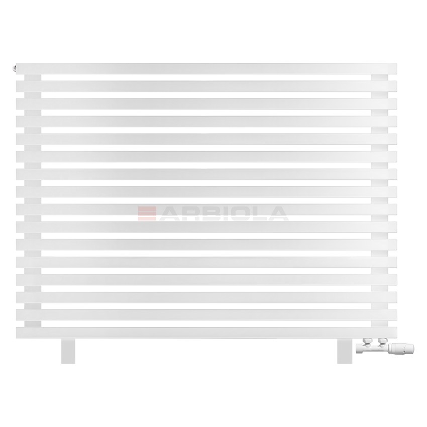 Arbiola Gorizont Ritmo VZ 1250-40-16 секций белый горизонтальный радиатор c нижним подключением (на ножках)
