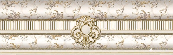 El Molino Brigitte Oro-Beige Cenefa 8x25 см Бордюр