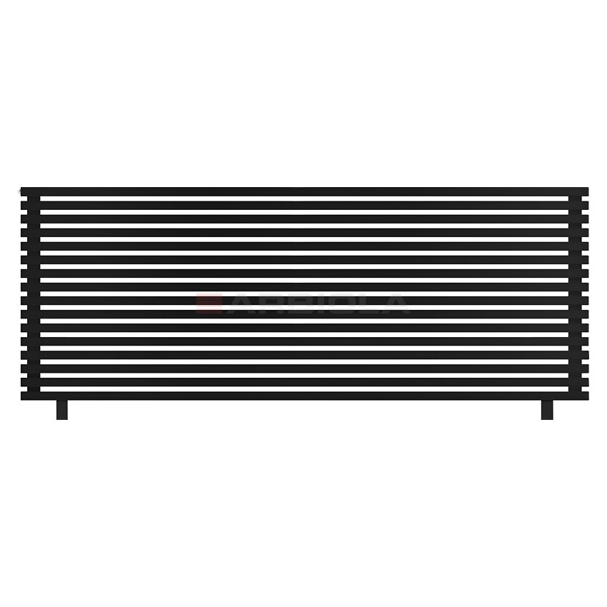 Arbiola Gorizont Ritmo HZ 2500-40-16 секций чёрный горизонтальный радиатор c боковым подключением (на ножках) Arbiola Gorizont Ritmo HZ 2500-40-16 секций чёрный горизонтальный радиатор c боковым подключением (на ножках)