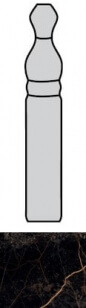 Versace Marble Battiscopa Nero 2x15 см Угол плинтуса