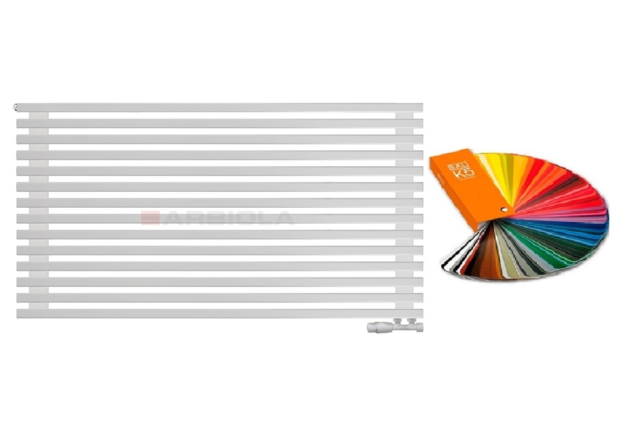 Arbiola Gorizont Compact V 1250-63-14 секции цветной горизонтальный радиатор c нижним подключением Arbiola Gorizont Compact V 1250-63-14 секции цветной горизонтальный радиатор c нижним подключением
