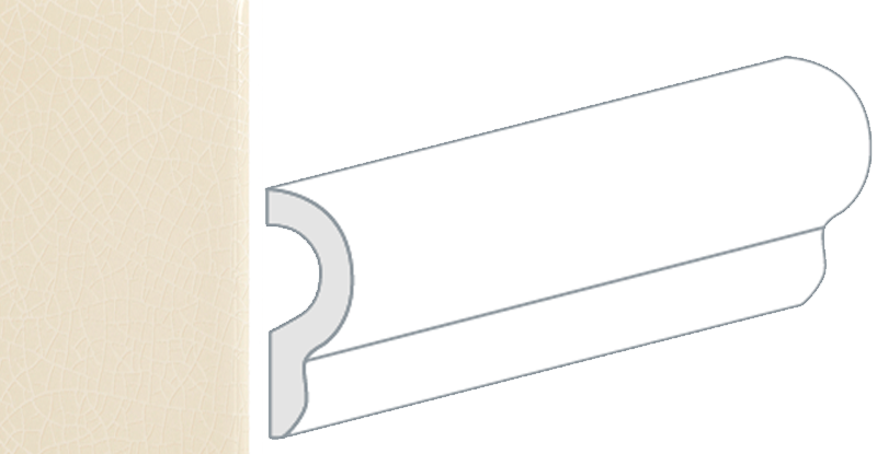 Equipe Crackle London Bone 5x15 см Бордюр Equipe Crackle London Bone 5x15 см Бордюр