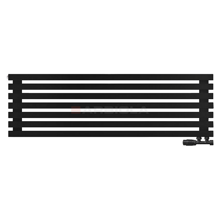 Arbiola Ritmo Gorizont V 1250-40-07 секций чёрный горизонтальный радиатор c нижним подключением Arbiola Ritmo Gorizont V 1250-40-07 секций чёрный горизонтальный радиатор c нижним подключением